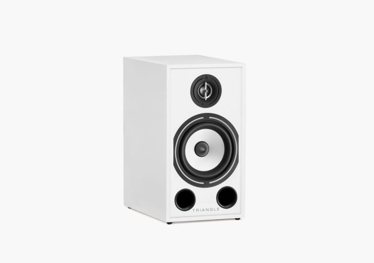Triangle Borea BR03 – Enceinte Étagère – Blanc Mat (Paire)