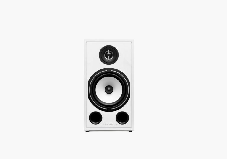 Triangle Borea BR03 – Enceinte Étagère – Blanc Mat (Paire)