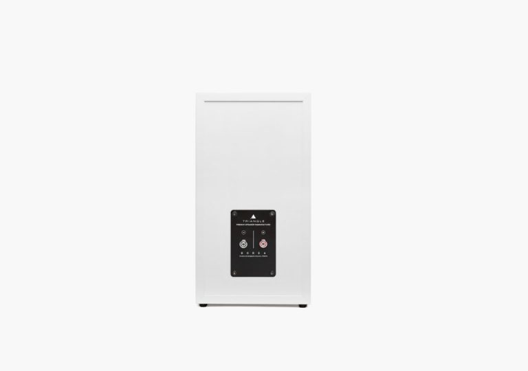 Triangle Borea BR03 – Enceinte Étagère – Blanc Mat (Paire)