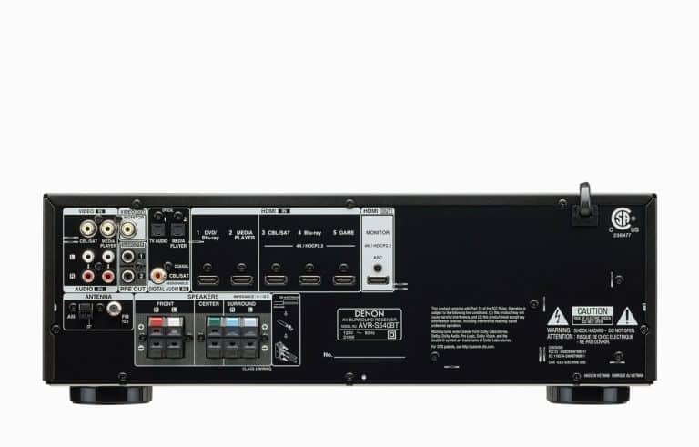 Denon 5.2 Channel 4K AV Receiver (AVR-S540BT)