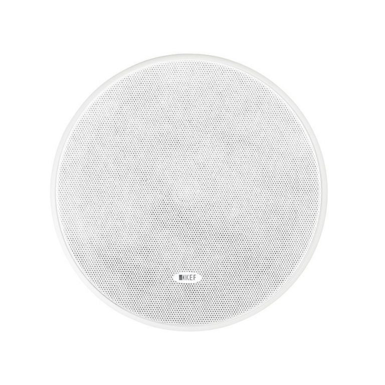 KEF Haut-Parleurs Encastrables UTB™ Ultra Mince + Grille magnétique Couleur Blanc (Ci160ER)