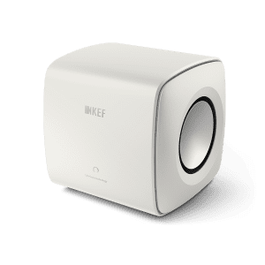 KEF Double 6.5 po Caisson de Basses Amplifié Compact Couleur Blanc Minéral (KC-62)