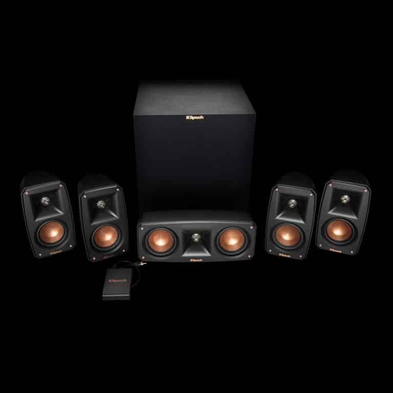 Klipsch Speaker Package 5.1 + Wireless Amplified Subwoofer Color