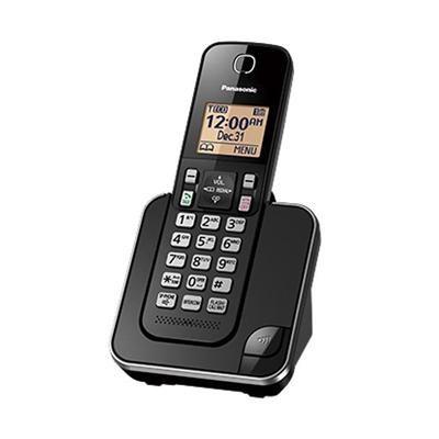 Panasonic KXTGC380B Téléphone Sans Fil DECT à 1 Combiné Noir