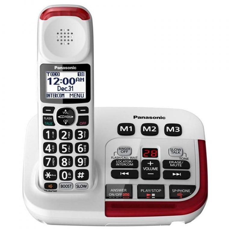 Panasonic KXTGM470W 1-Handset Landline Telephone White