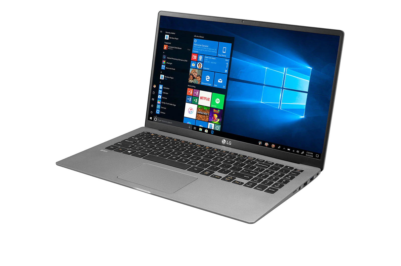 Ordinateur portable tactile ultraléger LG gram de 15 po avec Intel CoreMC  i5 et carte graphique Intel Iris Plus