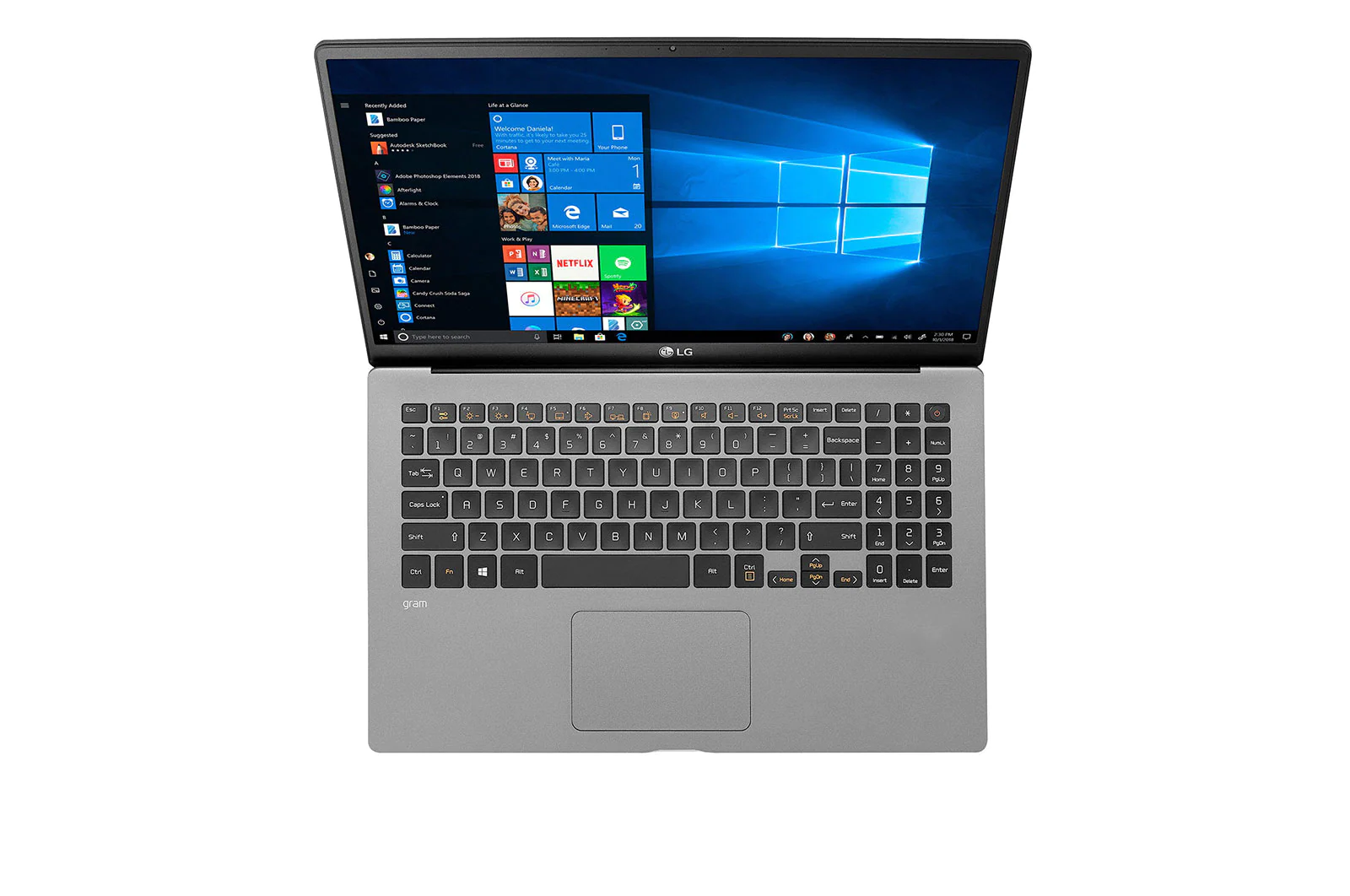 Ordinateur portable tactile ultraléger LG gram de 15 po avec Intel CoreMC  i5 et carte graphique Intel Iris Plus