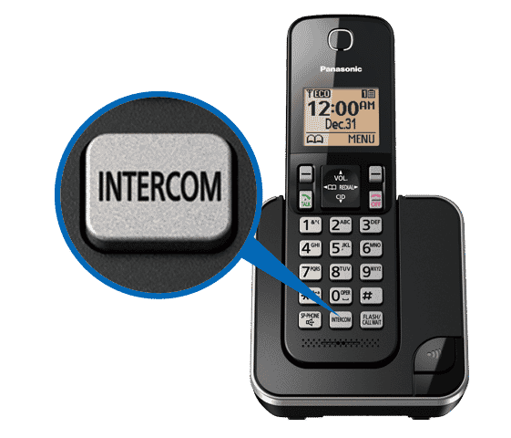 Panasonic KX-TGC384B | Téléphone sans fil - 4 combinés - Noir