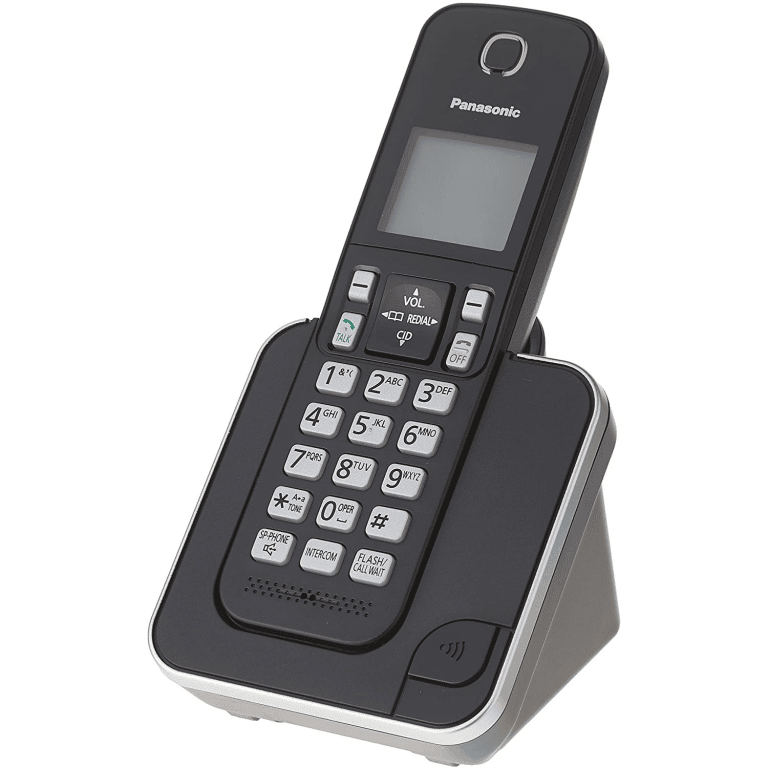 Panasonic KXTGC380B Téléphone Sans Fil DECT à 1 Combiné Noir