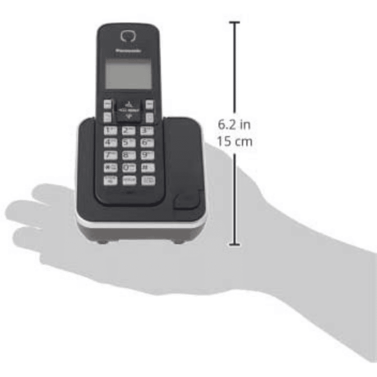 Panasonic Système Téléphonique Numérique avec 3 Combinés Sans-Fil Noir  (KX-TGC383)