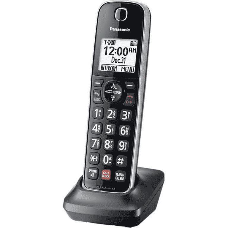 Panasonic Système Téléphonique avec 1 combiné avec fil et 2 sans fil Dect 6.0  (KX-TGF872B)