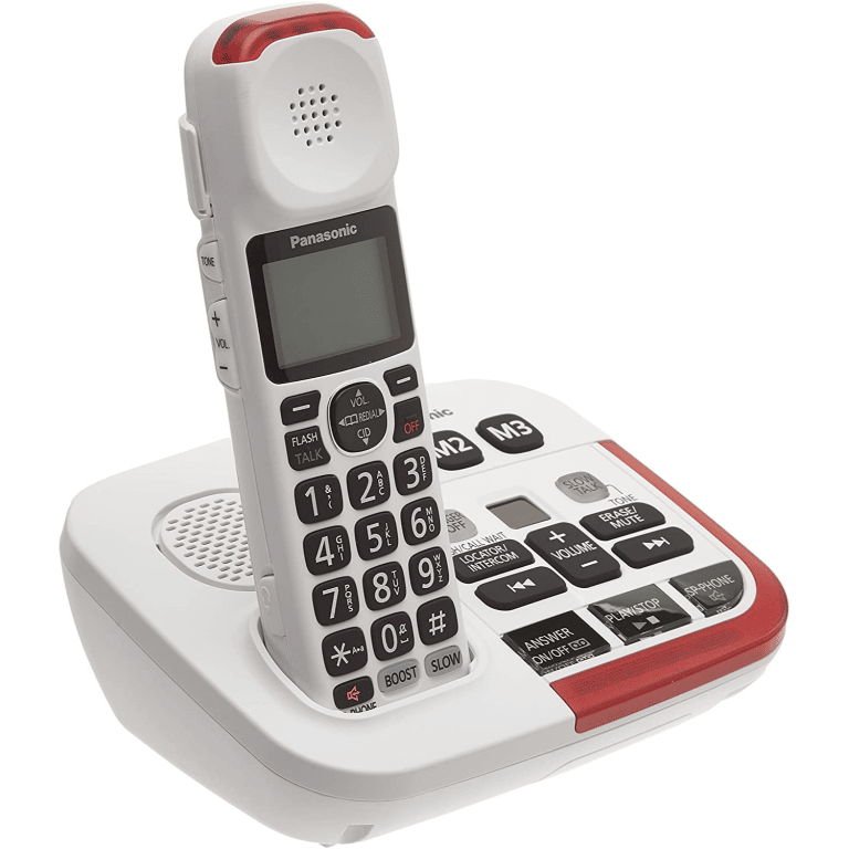 Panasonic KXTGM470 Téléphone Fixe à 1 Combiné Blanc