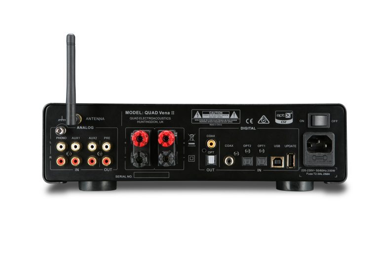 Quad Vena II Amplificateur Intégré Noir Lancaster Avec Bluetooth