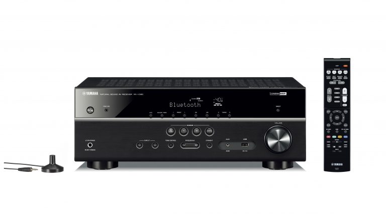 Yamaha RXV385 5.1 Channel 4K AV Receiver with Bluetooth Black (RX-V385)