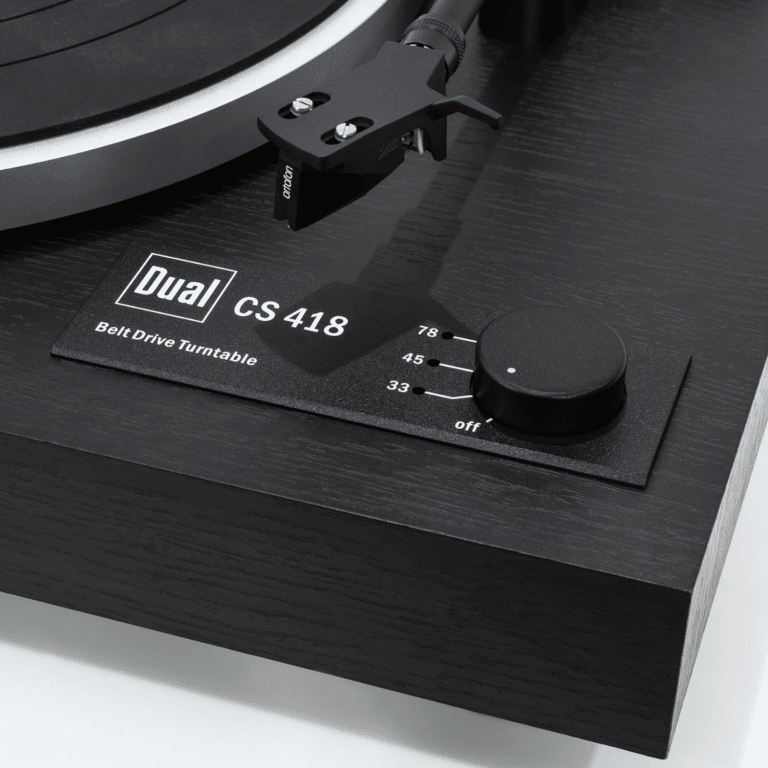 Dual CS418 Table Tournante Hifi Manuelle Avec Cartouche Rouge Ortofon 2m