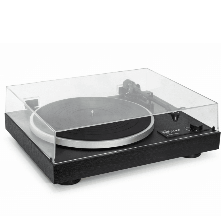 Dual CS418 Table Tournante Hifi Manuelle Avec Cartouche Rouge Ortofon 2m