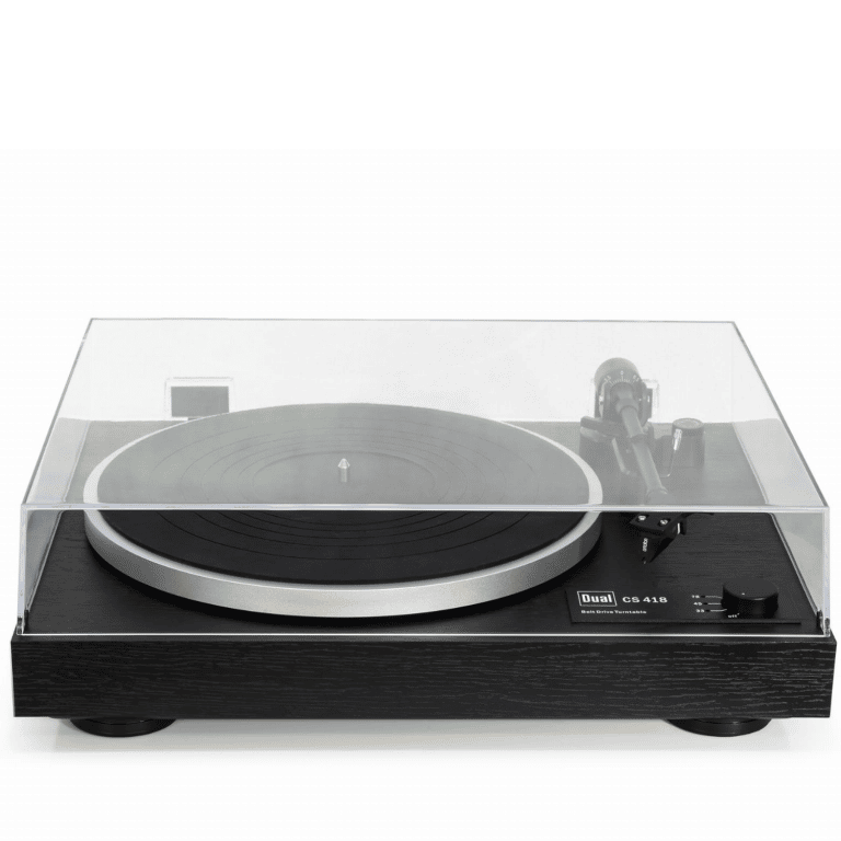 Dual CS418 Table Tournante Hifi Manuelle Avec Cartouche Rouge Ortofon 2m