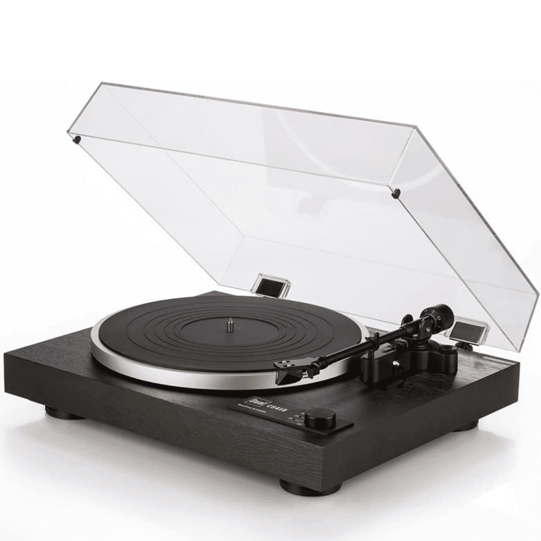 Dual CS418 Table Tournante Hifi Manuelle Avec Cartouche Rouge Ortofon 2m