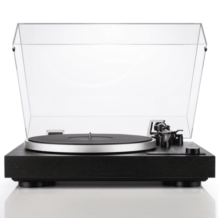 Dual CS518 Platine Vinyle Hi Fi Manuelle Avec Cartouche Ortofon 2m Rouge