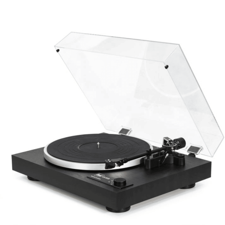 Dual CS518 Platine Vinyle Hi Fi Manuelle Avec Cartouche Ortofon 2m Rouge