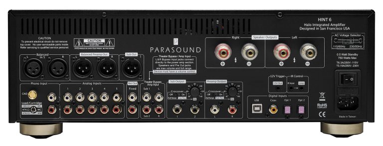 Parasound Halo Hint 6 Integrated Amplifier Black