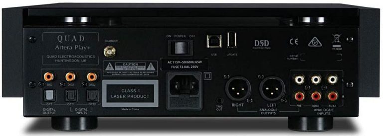 Quad Artera Play+ CD DAC Preamplifier Aluminum Black