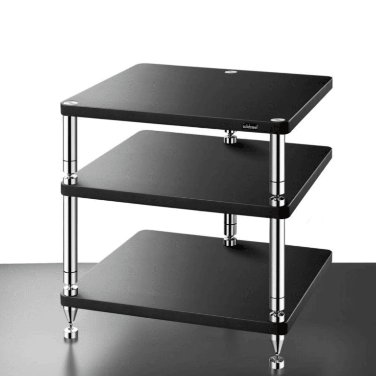 Solidsteel 3 Étagère Rack 26 po de Haut - Noir Plat (HJ-3)