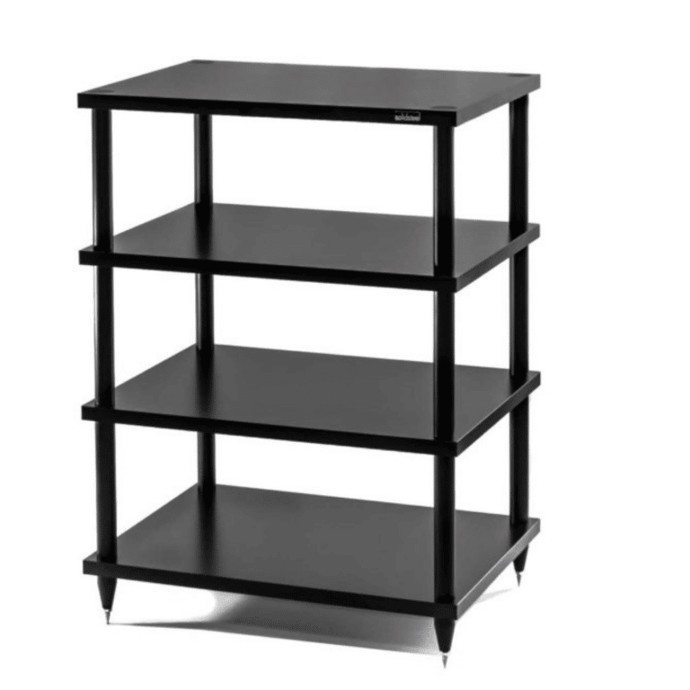 Solidsteel 4 Étagère Audio Rack 32.6 po de Haut - Noir (S2-4)