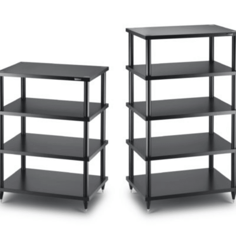 Solidsteel 4 Étagère Audio Rack 32.6 po de Haut - Noir (S2-4)