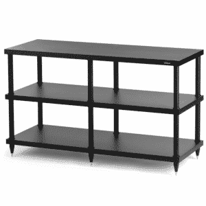 Solidsteel 4 Shelf Audio Rack 26.3″ Tall – Black (S4-3)