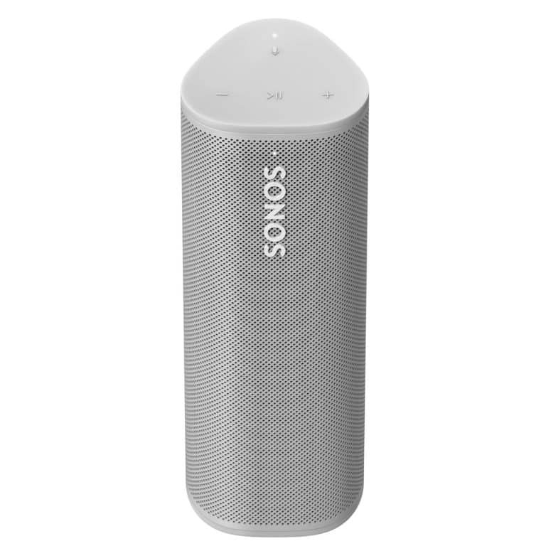 Sonos Portable Smart Streaming Waterproof Bluetooth Speaker + AirPlay 2 Color White (Roam)