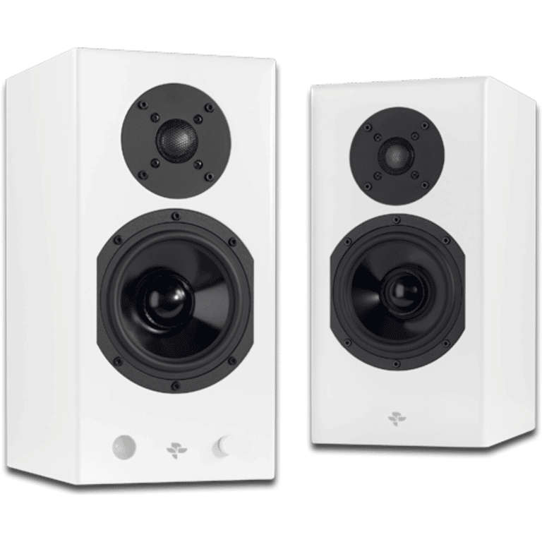 Totem Acoustic Kin Monitor Haut-Parleur Étagère Couleur Satin Blanc (Paire)