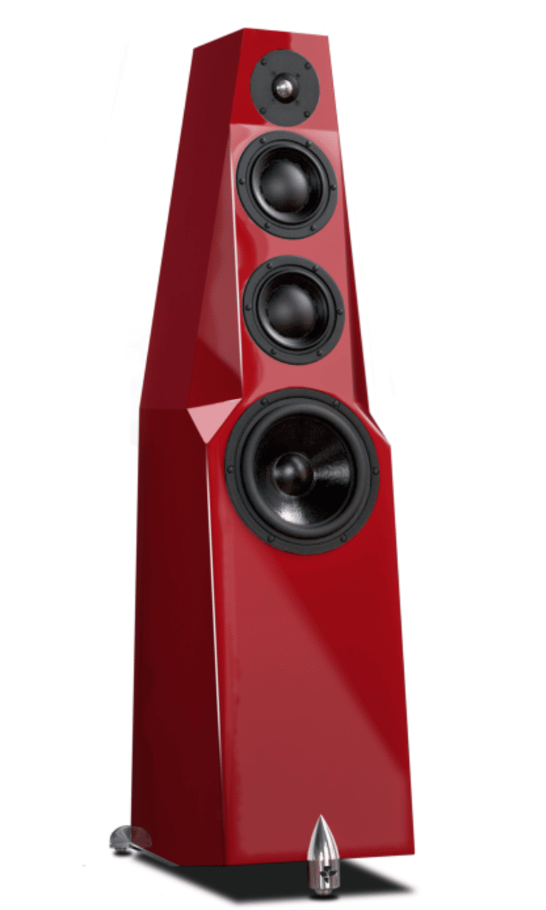 Totem Acoustic Wind Design Fire Haut-parleurs Rouges Fabriqués Au Canada (Paire)