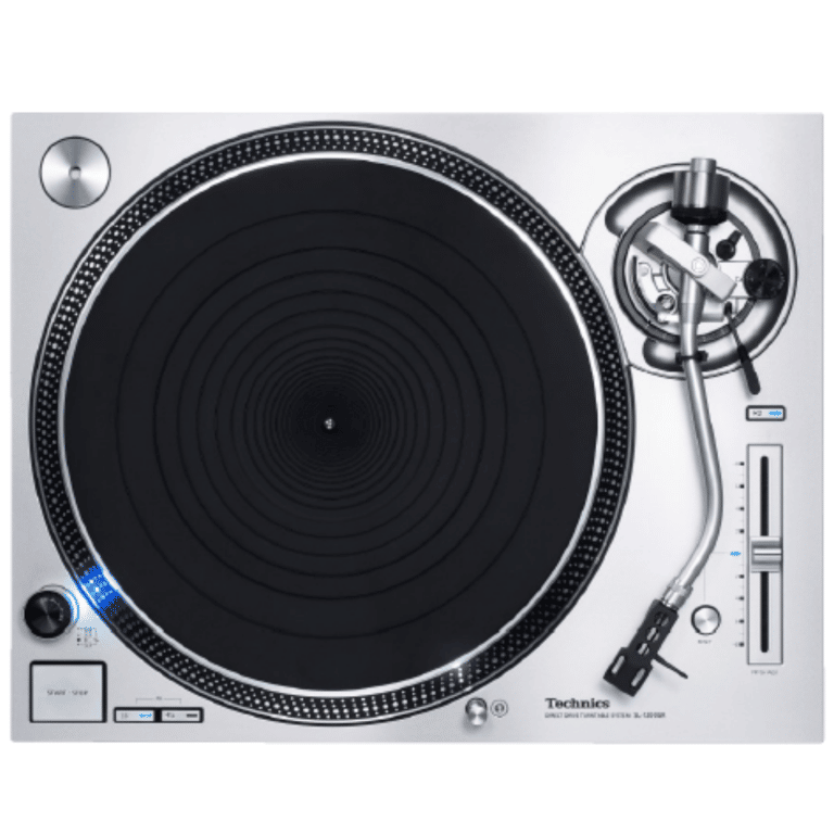 Technics Platine vinyle à entraînement direct en Argent Fabriqué au Japon (SL-1200GR)