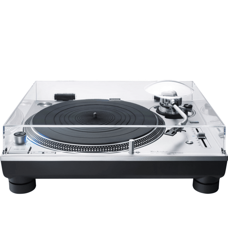 Technics Platine vinyle à entraînement direct en Argent Fabriqué au Japon (SL-1200GR)