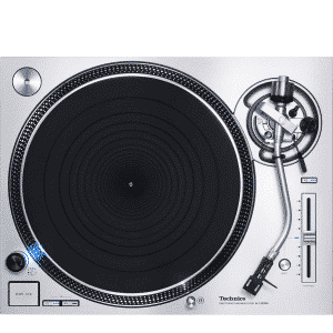 Technics Platine vinyle à entraînement direct en Argent Fabriqué au Japon (SL-1200GR)