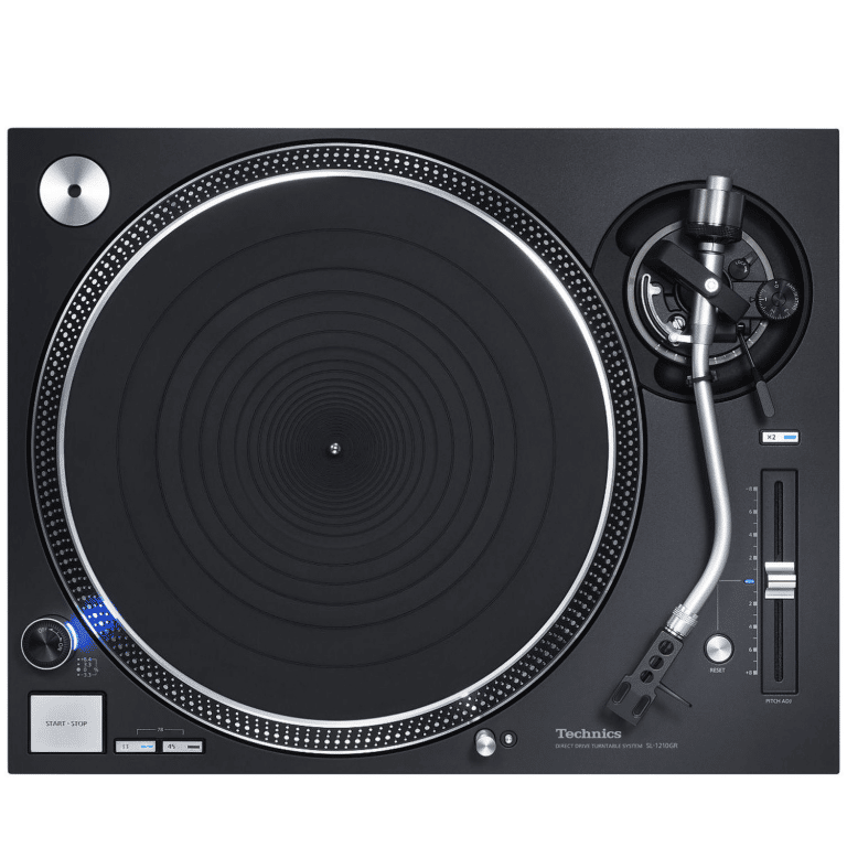 Technics Table Tournante à Entraînement Direct Noire Fabriquée Au Japon (SL-1210GR)