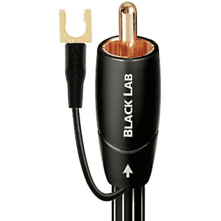 AudioQuest Câble pour Caisson de Basses RCA Mâle vers RCA Mâle / 2 Mètres (Black Lab)