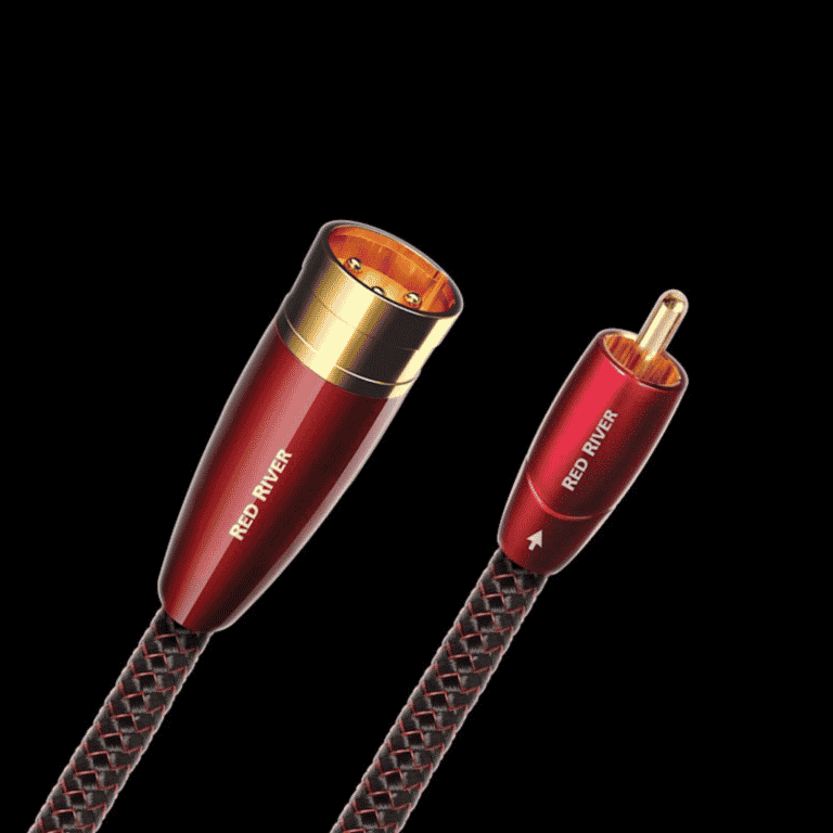 AudioQuest Male XLR to Female XLR Cable 2 Meters (Red River)