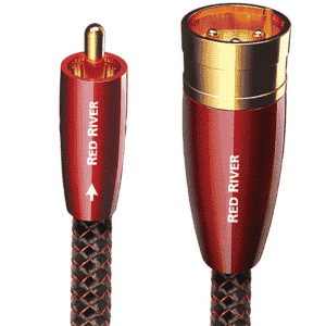 AudioQuest Male XLR to Female XLR Cable 2 Meters (Red River)