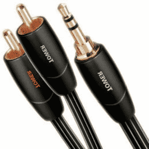 AudioQuest 3.5mm Câble Mâle vers RCA Mâle / 2 Mètres (Tower)