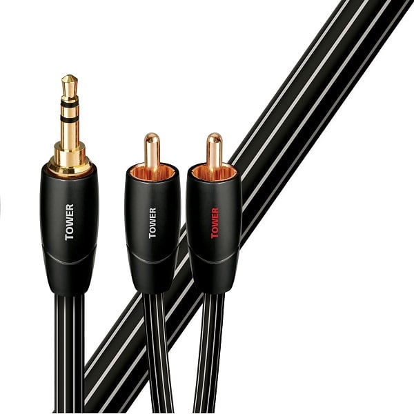 AudioQuest 3.5mm Câble Mâle vers RCA Mâle / 2 Mètres (Tower)