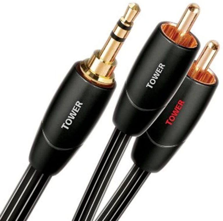 AudioQuest 3.5mm Câble Mâle vers RCA Mâle / 2 Mètres (Tower)