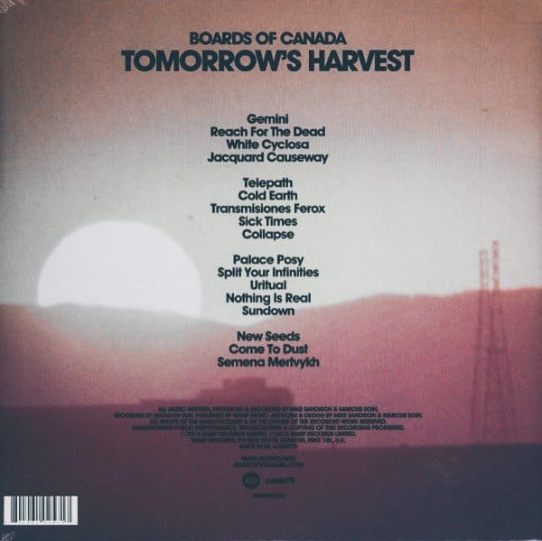 Boards Of Canada - Tomorrow's Harvest (2LP)