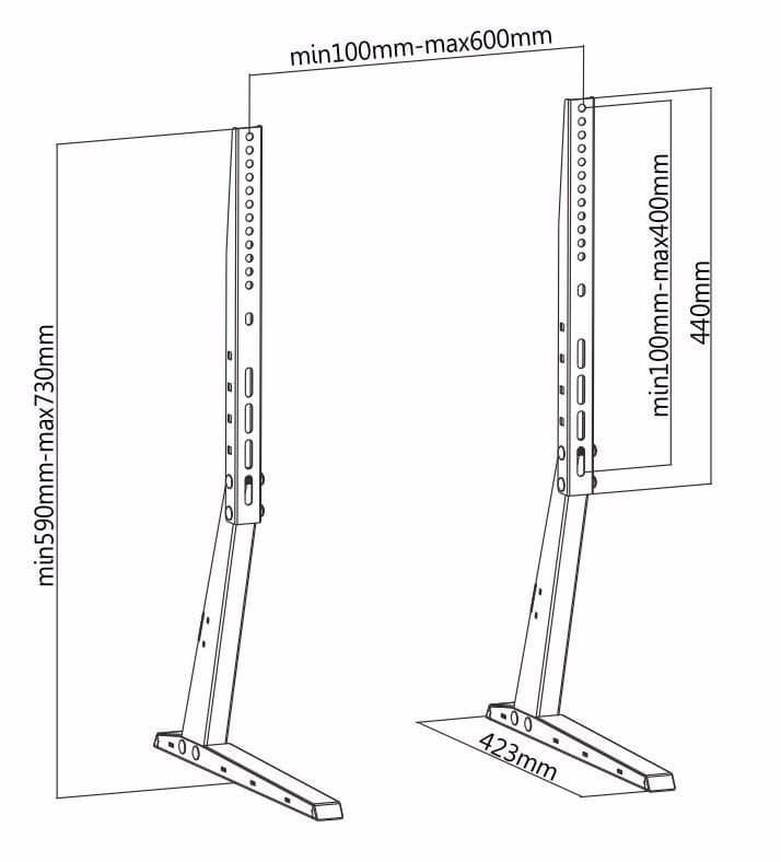 Sonora ST64 Support de Remplacement de Table Universel