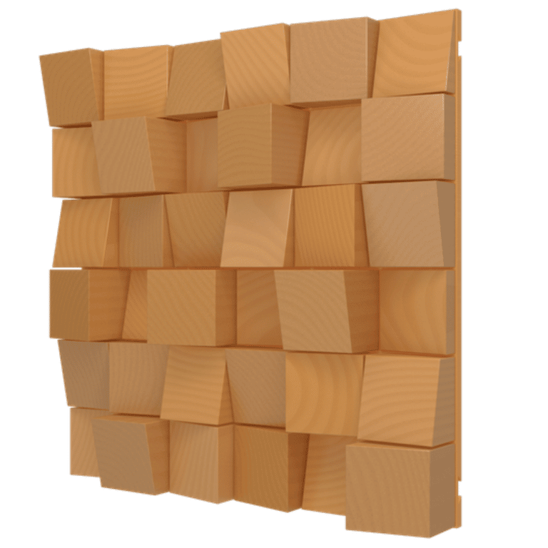 Vicoustic Multifuser Wood MKII Panneau de Diffusion en Bois Naturel (Ensemble de 36)