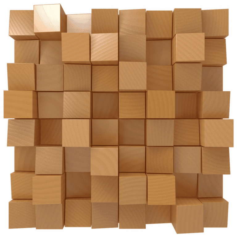 Vicoustic Multifuser Wood MKII Panneau de Diffusion en Bois Naturel (Ensemble de 64)