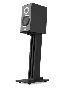 Marten Série Oscar Premium Loudspeakers Haut-parleurs Étagères Sur Pieds Couleur Piano Noir (Duo)