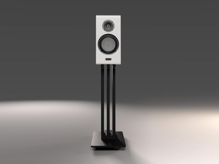 Marten Série Oscar Premium Loudspeakers Haut-parleurs Étagères Sur Pieds Couleur Piano Blanc (Duo)