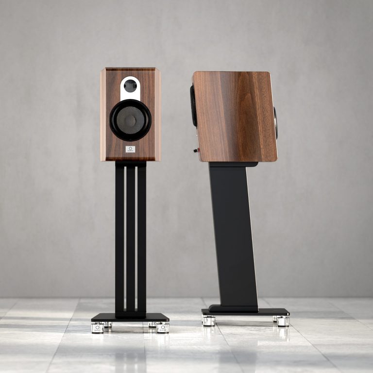 Marten Série Parker Premium Loudspeakers Haut-parleurs Étagères Sur Pieds Couleur Piano Noyer (Duo)